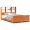 vidaXL Bed Frame without Mattress Wax Brown 150x200 cm King Size Solid Wood Pine