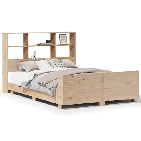 vidaXL Bed Frame without Mattress 140x200 cm Solid Wood Pine