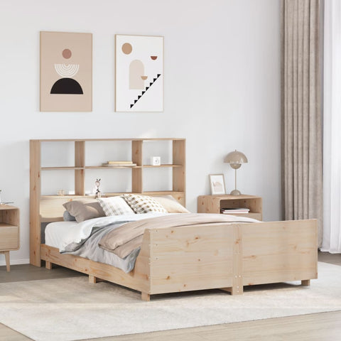 vidaXL Bed Frame without Mattress 140x200 cm Solid Wood Pine
