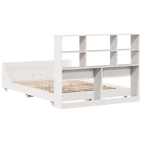 vidaXL Bed Frame without Mattress White 120x200 cm Solid Wood Pine
