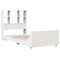 vidaXL Bed Frame without Mattress White 90x200 cm Solid Wood Pine