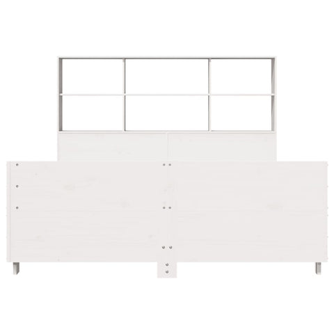 vidaXL Bed Frame without Mattress White 140x190 cm Solid Wood Pine