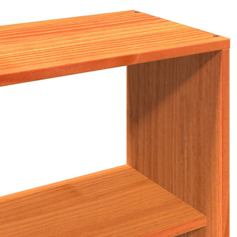 vidaXL Bed Frame without Mattress Wax Brown 135x190 cm Double Solid Wood Pine