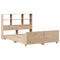 vidaXL Bed Frame without Mattress 120x190 cm Small Double Solid Wood Pine