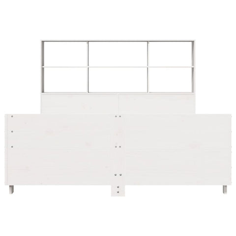 vidaXL Bed Frame without Mattress White 120x190 cm Small Double Solid Wood Pine