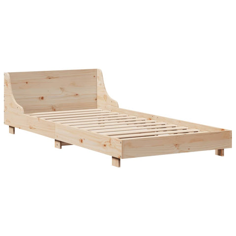 vidaXL Bed Frame without Mattress 90x190 cm Single Solid Wood Pine