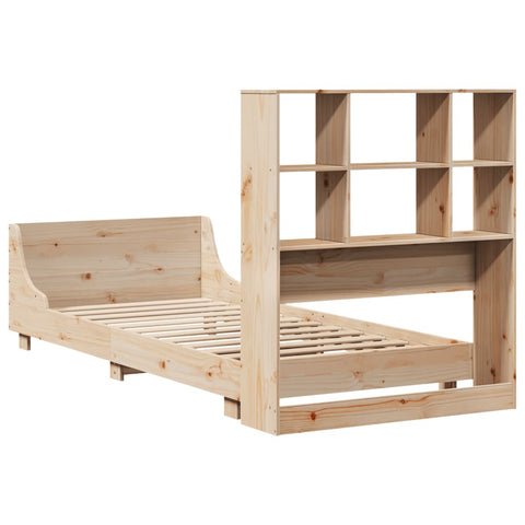vidaXL Bed Frame without Mattress 90x190 cm Single Solid Wood Pine