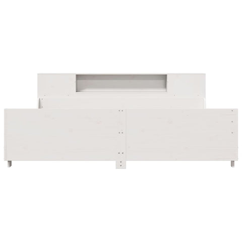 vidaXL Bed Frame without Mattress White 200x200 cm Solid Wood Pine