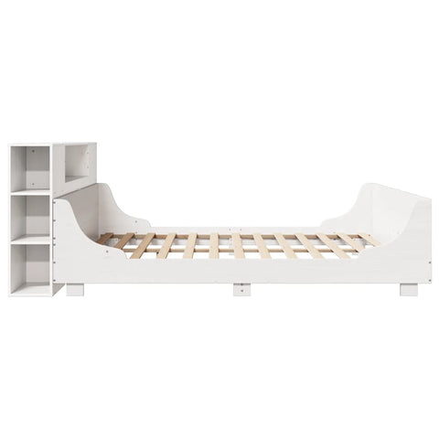 vidaXL Bed Frame without Mattress White 200x200 cm Solid Wood Pine