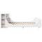 vidaXL Bed Frame without Mattress White 200x200 cm Solid Wood Pine