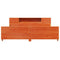 vidaXL Bed Frame without Mattress Wax Brown 200x200 cm Solid Wood Pine