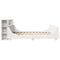 vidaXL Bed Frame without Mattress White 180x200 cm Super King Solid Wood Pine