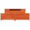 vidaXL Bed Frame without Mattress Wax Brown 180x200 cm Super King Solid Wood Pine