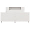 vidaXL Bed Frame without Mattress White 150x200 cm King Size Solid Wood Pine