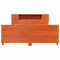 vidaXL Bed Frame without Mattress Wax Brown 150x200 cm King Size Solid Wood Pine