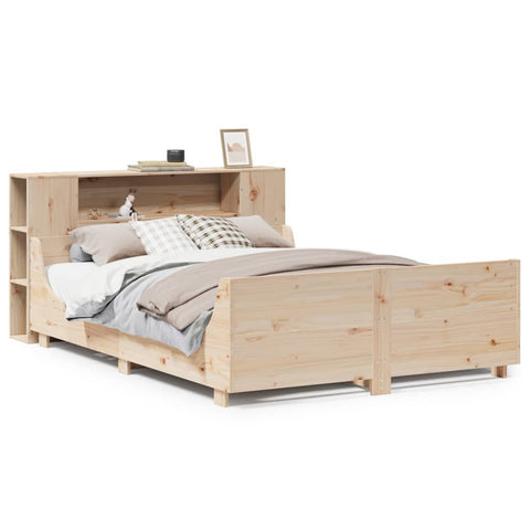 vidaXL Bed Frame without Mattress 140x200 cm Solid Wood Pine