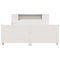 vidaXL Bed Frame without Mattress White 140x200 cm Solid Wood Pine