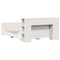 vidaXL Bed Frame without Mattress White 140x200 cm Solid Wood Pine