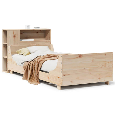 vidaXL Bed Frame without Mattress 100x200 cm Solid Wood Pine