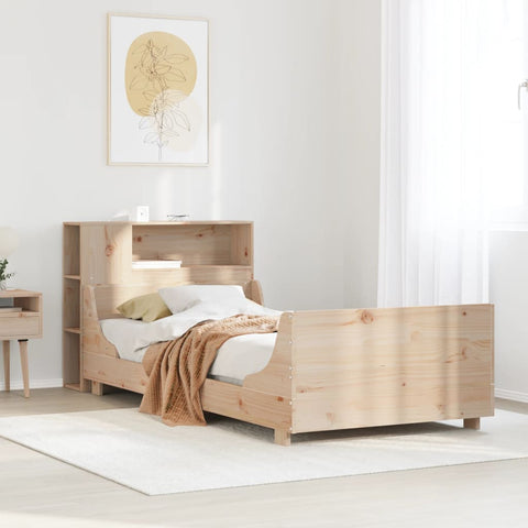 vidaXL Bed Frame without Mattress 100x200 cm Solid Wood Pine