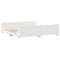 vidaXL Bookcase Bed without Mattress White 200x200 cm Solid Wood