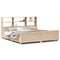 vidaXL Bookcase Bed without Mattress 180x200 cm Super King Solid Wood
