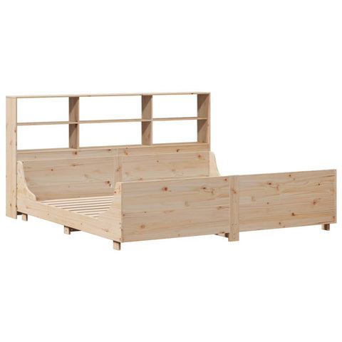 vidaXL Bookcase Bed without Mattress 180x200 cm Super King Solid Wood