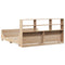 vidaXL Bookcase Bed without Mattress 180x200 cm Super King Solid Wood