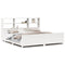 vidaXL Bookcase Bed without Mattress White 180x200 cm Super King Solid Wood