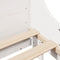 vidaXL Bookcase Bed without Mattress White 180x200 cm Super King Solid Wood
