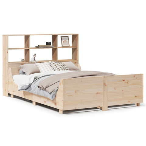vidaXL Bookcase Bed without Mattress 160x200 cm Solid Wood