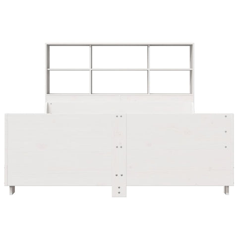 vidaXL Bookcase Bed without Mattress White 160x200 cm Solid Wood
