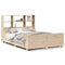 vidaXL Bookcase Bed without Mattress 150x200 cm King Size Solid Wood