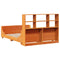 vidaXL Bookcase Bed without Mattress Wax Brown 120x200 cm Solid Wood