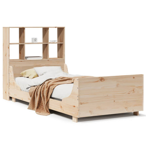 vidaXL Bookcase Bed without Mattress 100x200 cm Solid Wood