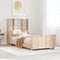 vidaXL Bookcase Bed without Mattress 100x200 cm Solid Wood