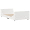 vidaXL Bookcase Bed without Mattress White 90x200 cm Solid Wood