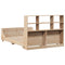vidaXL Bookcase Bed without Mattress 140x190 cm Solid Wood