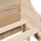vidaXL Bookcase Bed without Mattress 140x190 cm Solid Wood