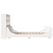 vidaXL Bookcase Bed without Mattress White 140x190 cm Solid Wood