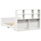 vidaXL Bookcase Bed without Mattress White 140x190 cm Solid Wood