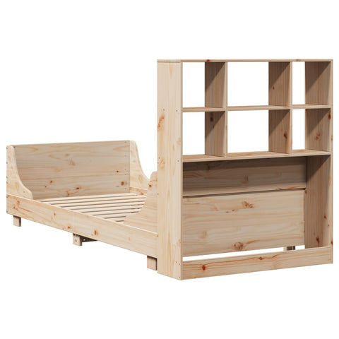 vidaXL Bookcase Bed without Mattress 90x190 cm Single Solid Wood