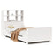 vidaXL Bookcase Bed without Mattress White 90x190 cm Single Solid Wood