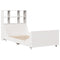 vidaXL Bookcase Bed without Mattress White 90x190 cm Single Solid Wood
