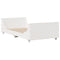 vidaXL Bookcase Bed without Mattress White 90x190 cm Single Solid Wood