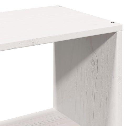 vidaXL Bookcase Bed without Mattress White 90x190 cm Single Solid Wood