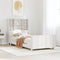 vidaXL Bookcase Bed without Mattress White 90x190 cm Single Solid Wood