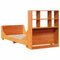 vidaXL Bookcase Bed without Mattress Wax Brown 90x190 cm Single Solid Wood