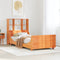 vidaXL Bookcase Bed without Mattress Wax Brown 90x190 cm Single Solid Wood