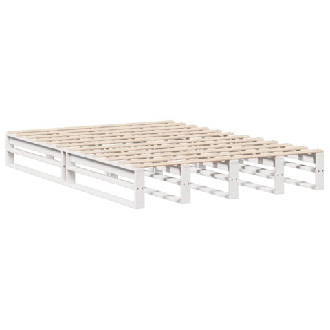 vidaXL Bookcase Bed without Mattress White 120x200 cm Solid Wood